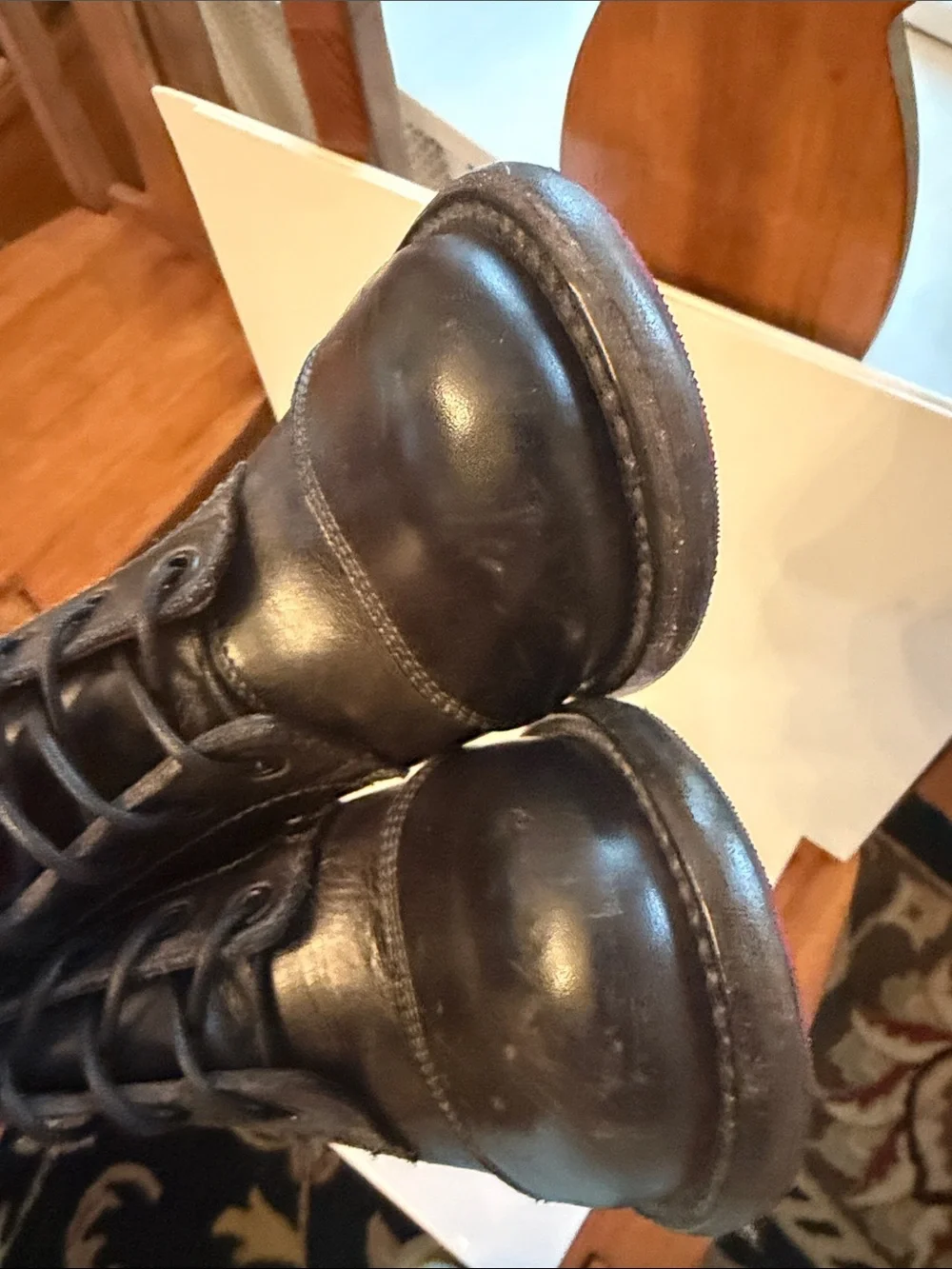 NWT BED STU Black Women 7.5 Judgement boots